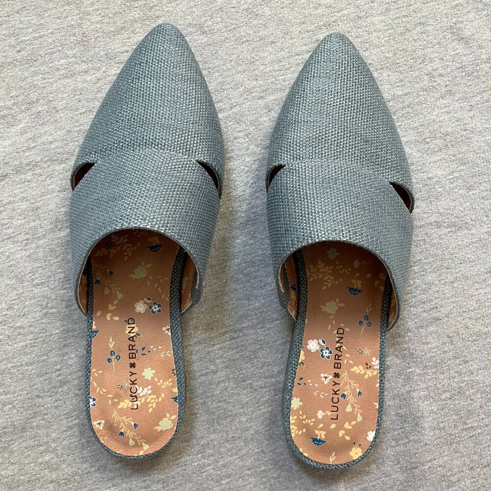 Lucky Brand Blue Slip-on Mules. Never Worn. Size 7.5 US | 38 EU - Picture 12 of 12